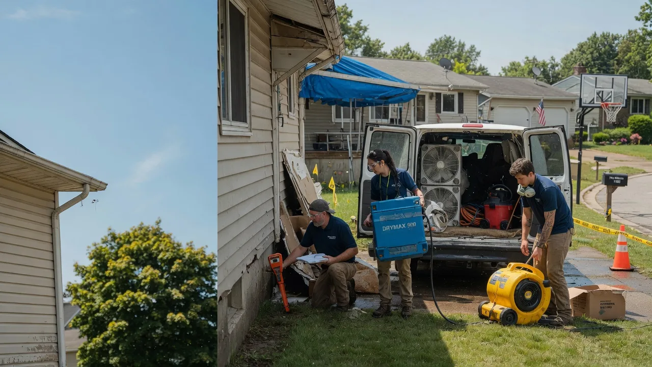 Ceiling Leak Cleanup in Racine, OH near me