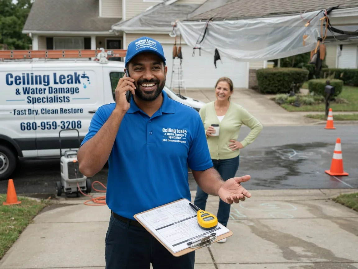Ceiling Leak Cleanup Racine, OH FAQs